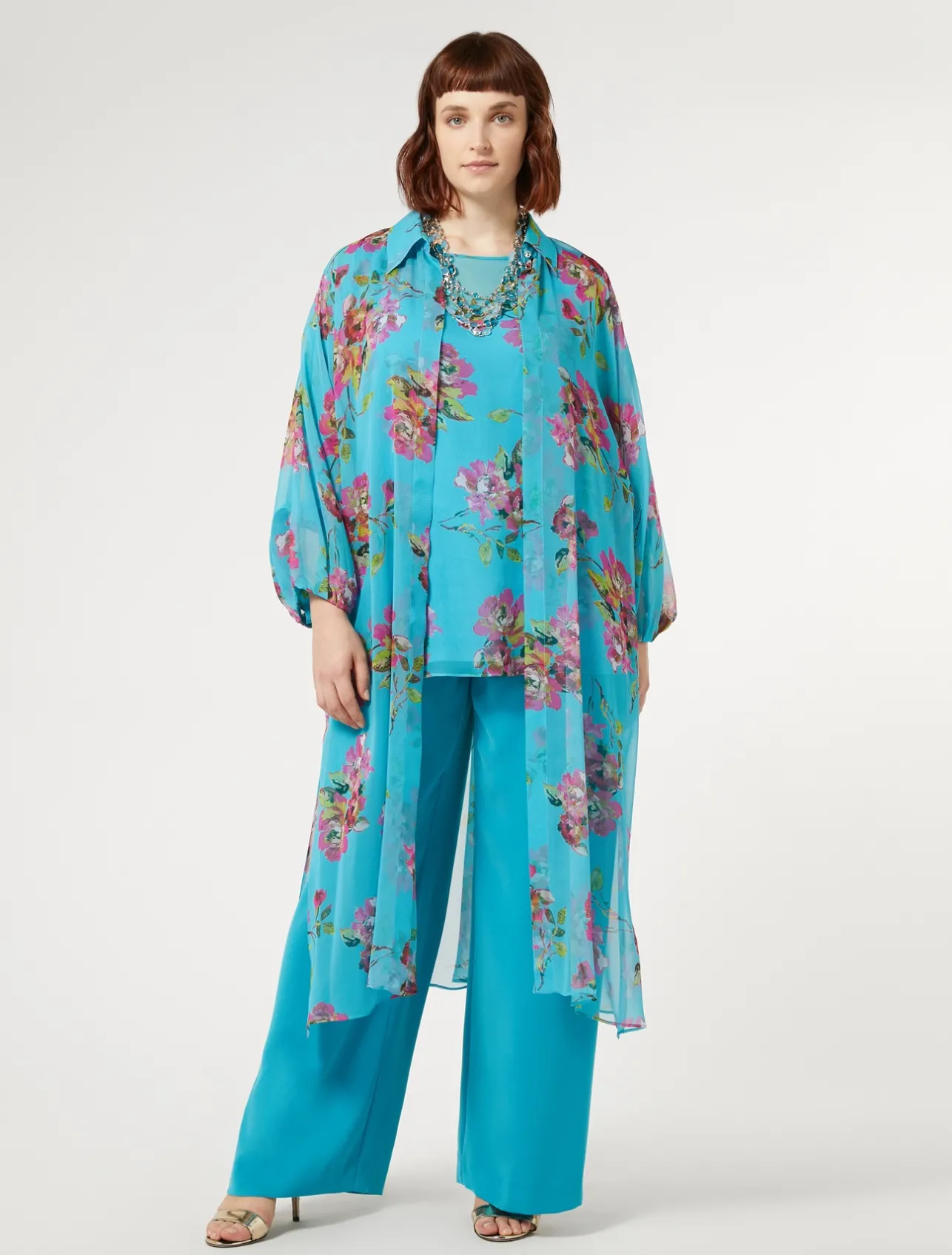 Casacca in georgette di seta*Marina Rinaldi Online