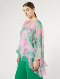 Casacca in georgette di seta*Marina Rinaldi New