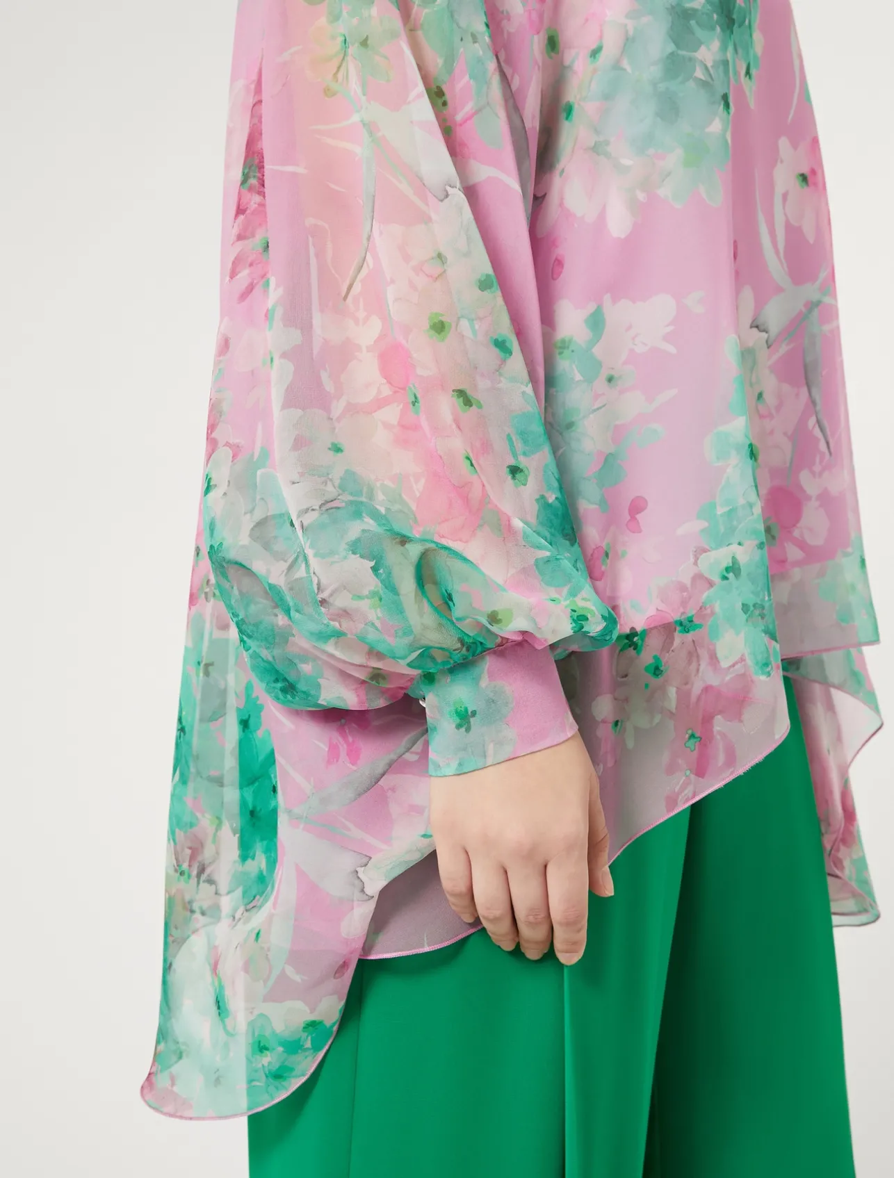 Casacca in georgette di seta*Marina Rinaldi New