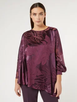 Casacca in satin di seta e viscosa*Marina Rinaldi New