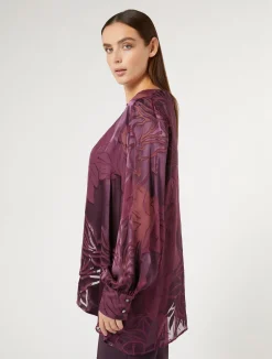Casacca in satin di seta e viscosa*Marina Rinaldi New