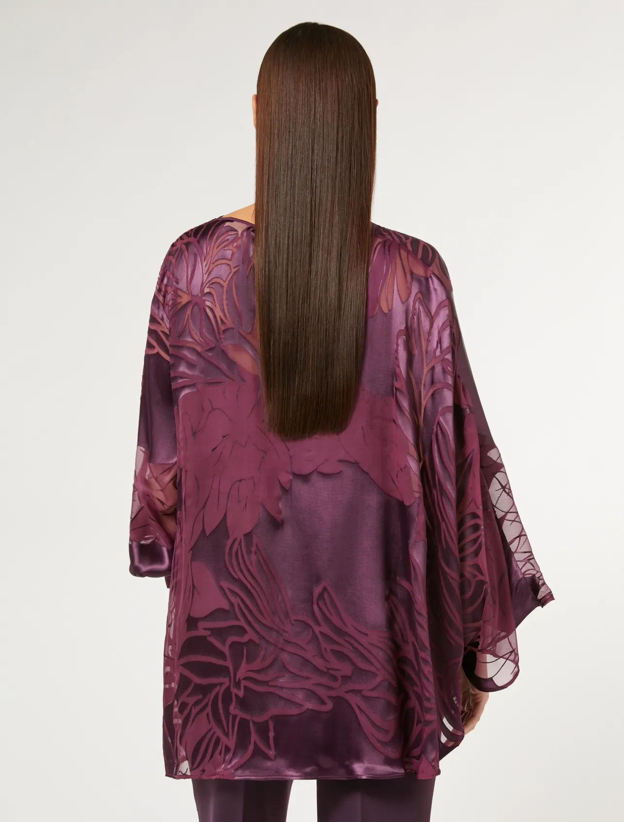 Casacca in satin di seta e viscosa*Marina Rinaldi New