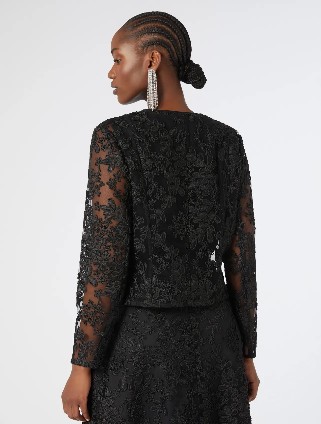Casacca in tulle ricamato*Marina Rinaldi Hot