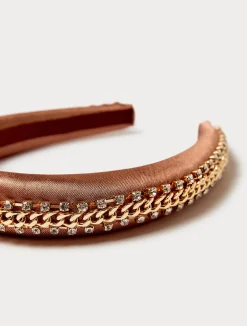 Cerchietto in raso ricamato*Marina Rinaldi Sale