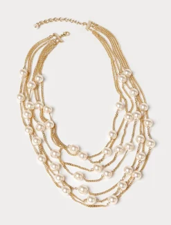 Collana multifilo con perle*Marina Rinaldi Discount