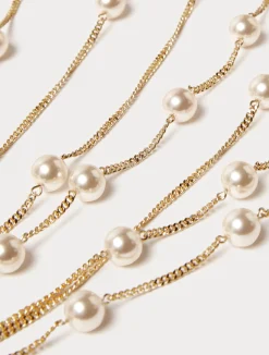 Collana multifilo con perle*Marina Rinaldi Discount