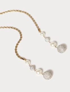 Collana torchon con perle*Marina Rinaldi New