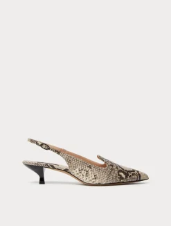 Décolleté slingback in pelle*Marina Rinaldi Fashion