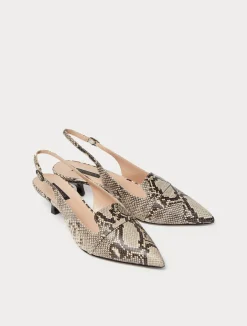 Décolleté slingback in pelle*Marina Rinaldi Fashion
