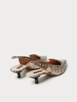 Décolleté slingback in pelle*Marina Rinaldi Fashion