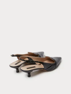 Décolleté slingback in pelle*Marina Rinaldi Sale