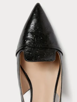 Décolleté slingback in pelle*Marina Rinaldi Sale