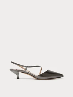 Décolleté slingback in pelle*Marina Rinaldi Sale