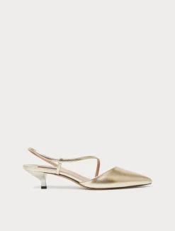 Décolleté slingback in pelle*Marina Rinaldi Clearance