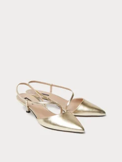 Décolleté slingback in pelle*Marina Rinaldi Clearance