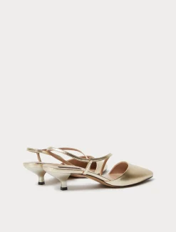Décolleté slingback in pelle*Marina Rinaldi Clearance