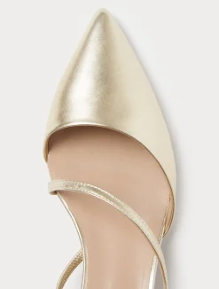 Décolleté slingback in pelle*Marina Rinaldi Clearance