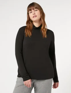 Dolcevita in jersey di viscosa stretch*Marina Rinaldi Discount