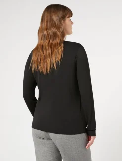 Dolcevita in jersey di viscosa stretch*Marina Rinaldi Discount