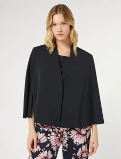 Giacca a cappa in cady*Marina Rinaldi Discount