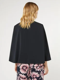 Giacca a cappa in cady*Marina Rinaldi Discount