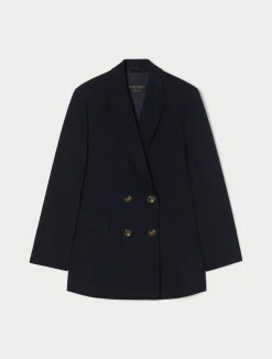 Giacca blazer doppiopetto in cady*Marina Rinaldi Clearance