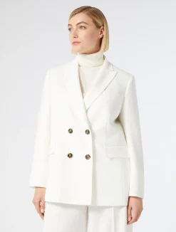 Giacca blazer doppiopetto in cady*Marina Rinaldi Clearance