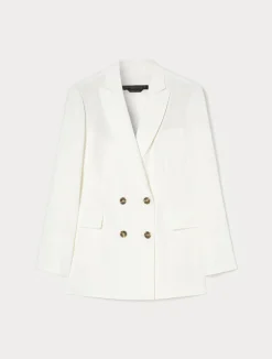 Giacca blazer doppiopetto in cady*Marina Rinaldi Clearance