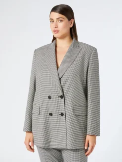 Giacca blazer in batavia di lana stretch*Marina Rinaldi Online