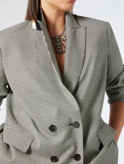 Giacca blazer in batavia di lana stretch*Marina Rinaldi Online