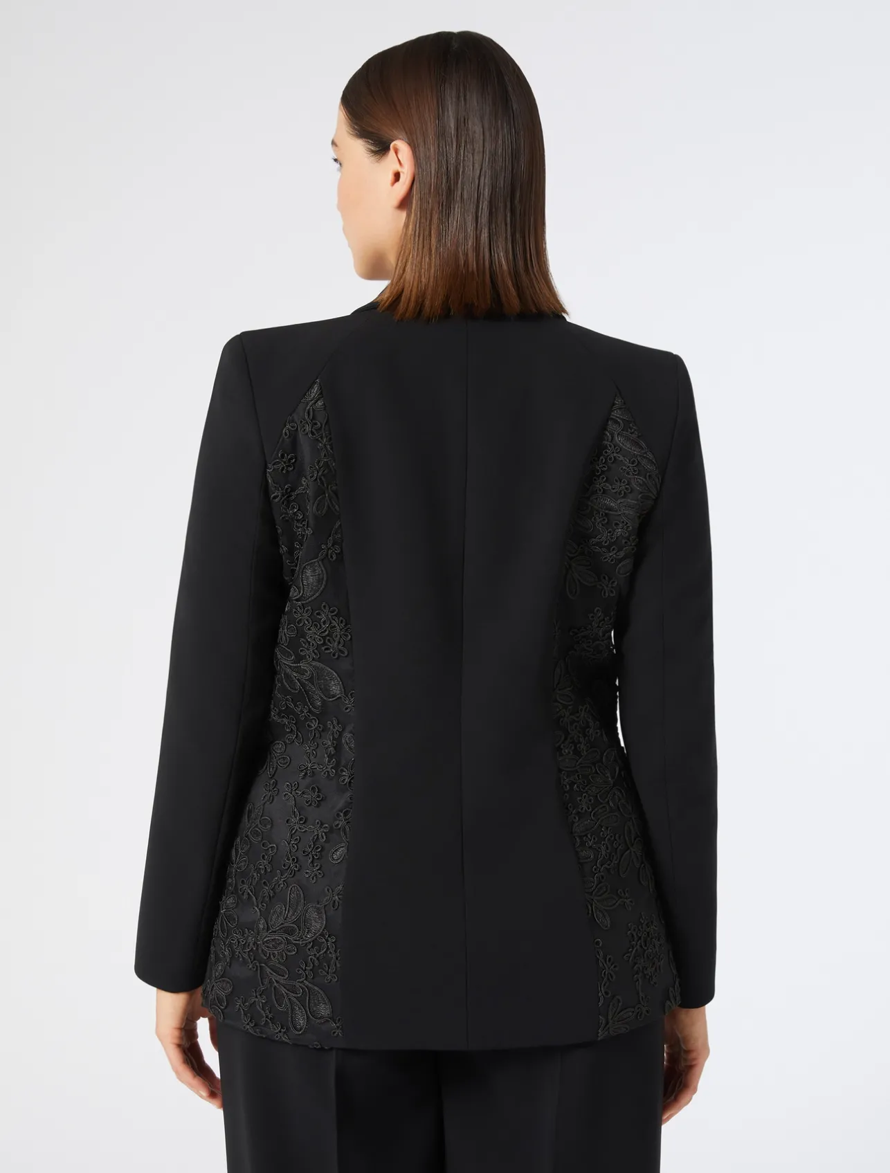 Giacca blazer in cady e tulle*Marina Rinaldi Outlet