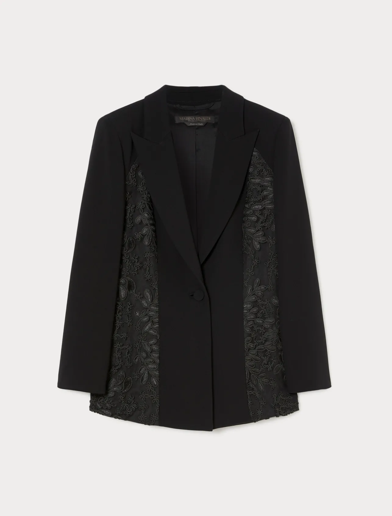 Giacca blazer in cady e tulle*Marina Rinaldi Outlet