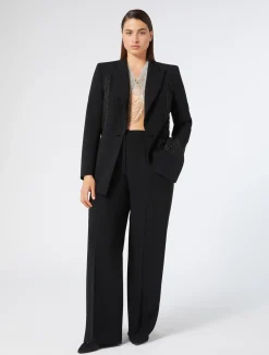 Giacca blazer in cady e tulle*Marina Rinaldi Outlet