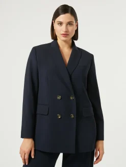 Giacca blazer in cady triacetato*Marina Rinaldi Sale
