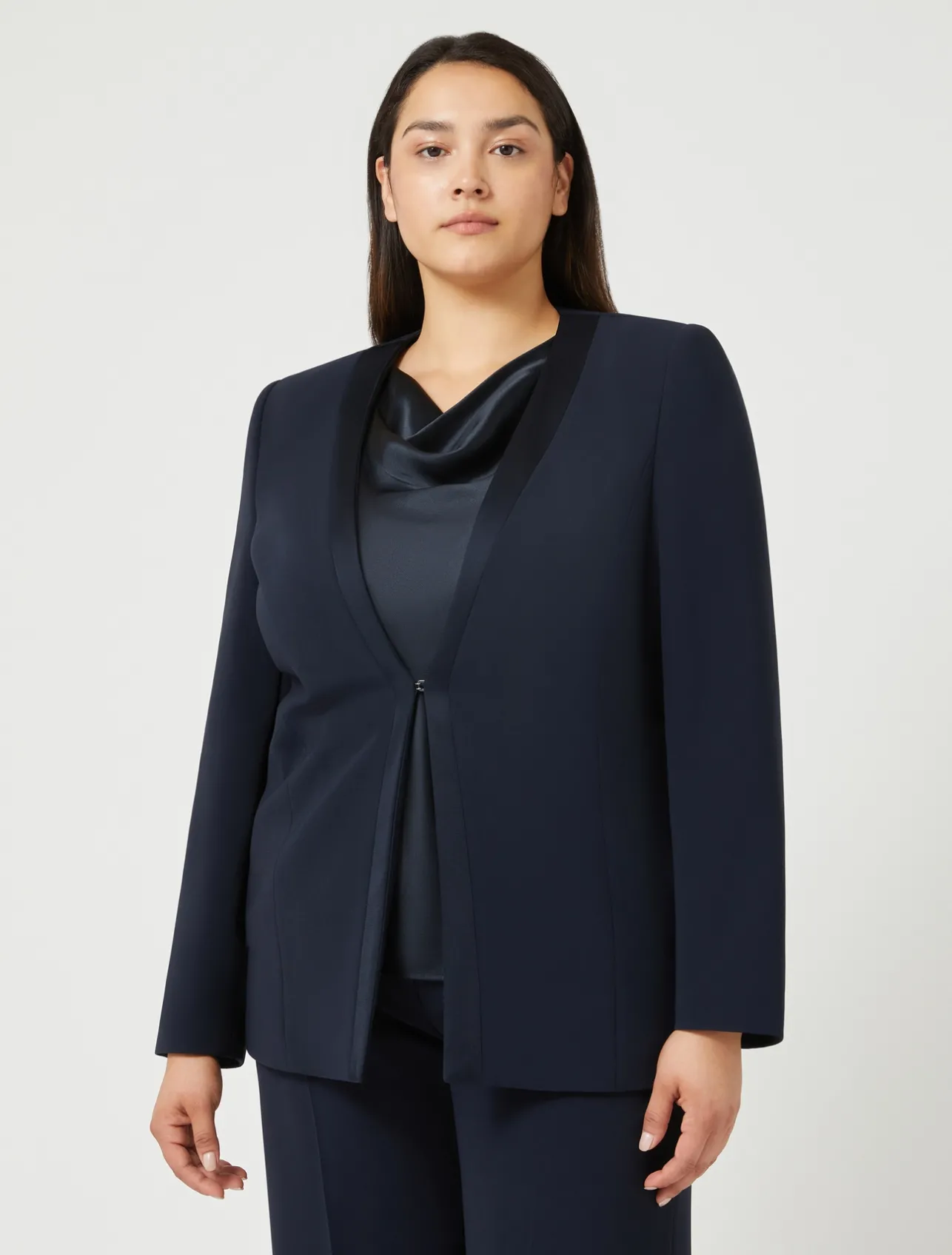 Giacca blazer in cady triacetato*Marina Rinaldi Discount