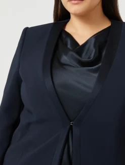 Giacca blazer in cady triacetato*Marina Rinaldi Discount