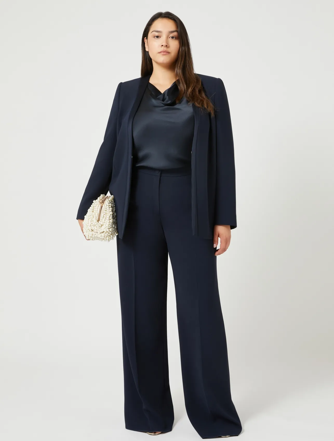 Giacca blazer in cady triacetato*Marina Rinaldi Discount