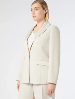 Giacca blazer in crêpe envers satin*Marina Rinaldi Hot
