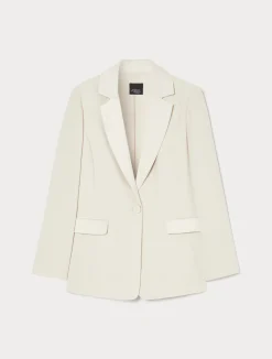 Giacca blazer in crêpe envers satin*Marina Rinaldi Hot