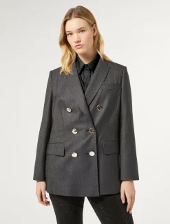 Giacca blazer in lana e seta*Marina Rinaldi Hot