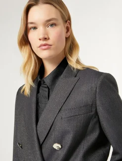 Giacca blazer in lana e seta*Marina Rinaldi Hot