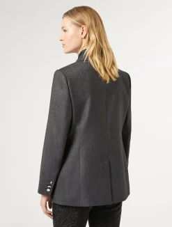 Giacca blazer in lana e seta*Marina Rinaldi Hot