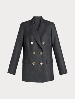 Giacca blazer in lana e seta*Marina Rinaldi Hot