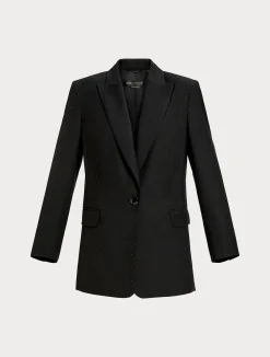 Giacca blazer in levantina con strass*Marina Rinaldi New