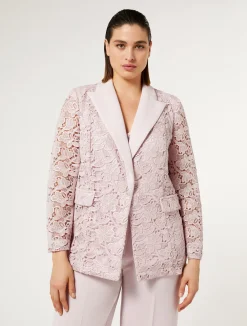 Giacca blazer in macramè laminato*Marina Rinaldi Sale