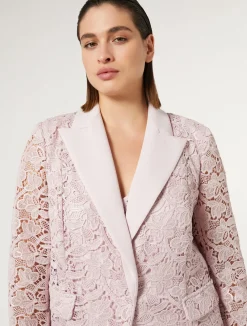 Giacca blazer in macramè laminato*Marina Rinaldi Sale
