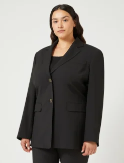 Giacca blazer in tela di lana stretch*Marina Rinaldi Sale