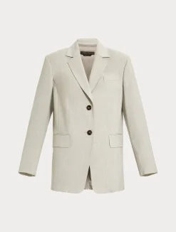Giacca blazer in tela di lana stretch*Marina Rinaldi Online