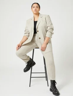 Giacca blazer in tela di lana stretch*Marina Rinaldi Online