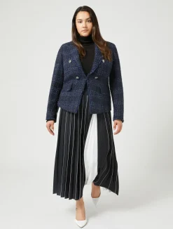 Giacca blazer in tinto filo a fantasia*Marina Rinaldi Hot